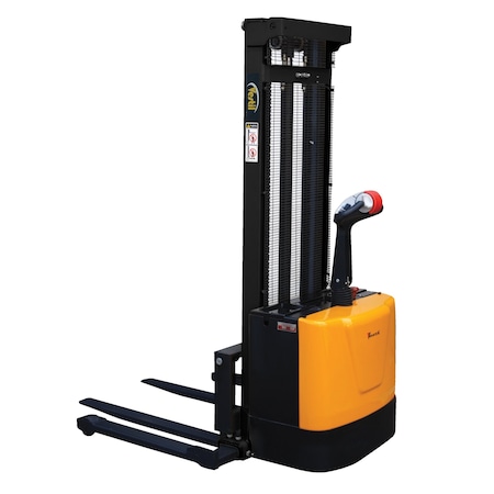 Vestil Adjustable Powered Lift Stacker, Load Cap. 2000 lb., Overall Width: 58" S-118-AA